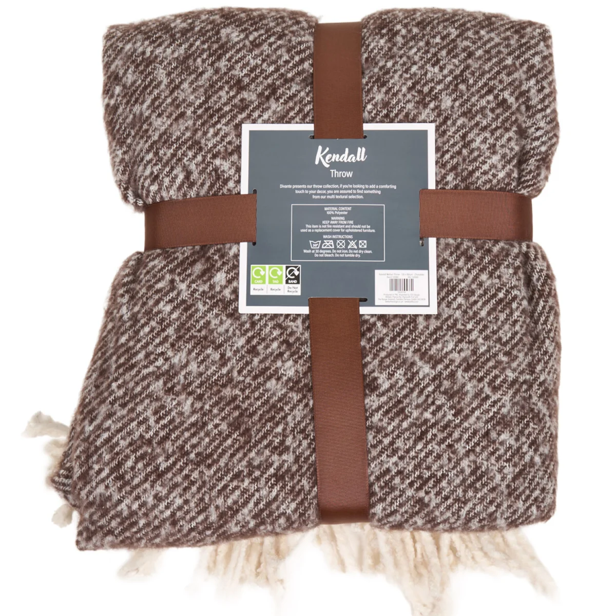 Kendall Mohair Throw - Chocolate – image 3