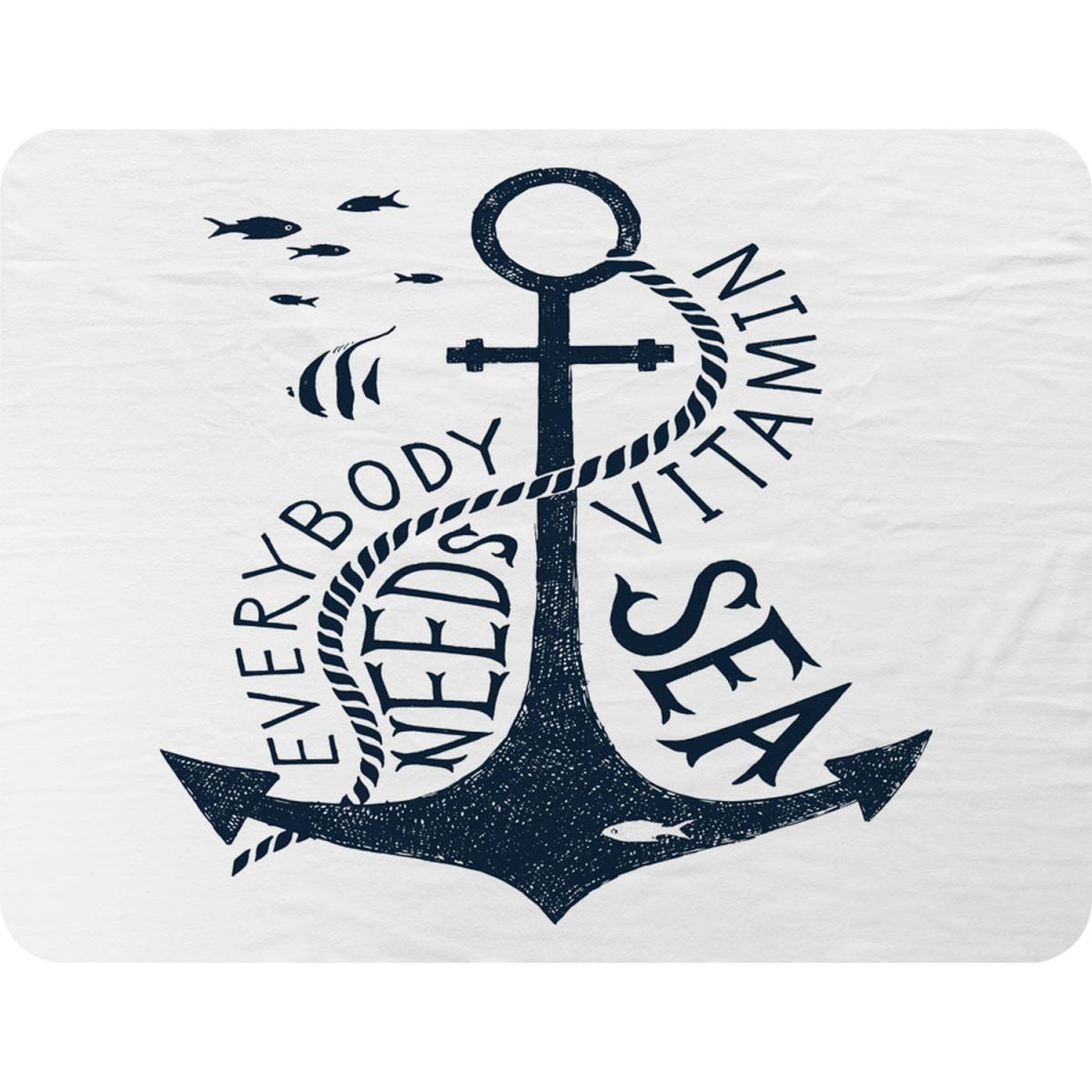 Everybody Needs Vitamin Sea Blanket - Blue – image 2