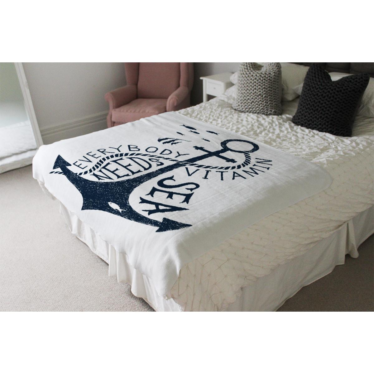 Everybody Needs Vitamin Sea Blanket - Blue – image 4