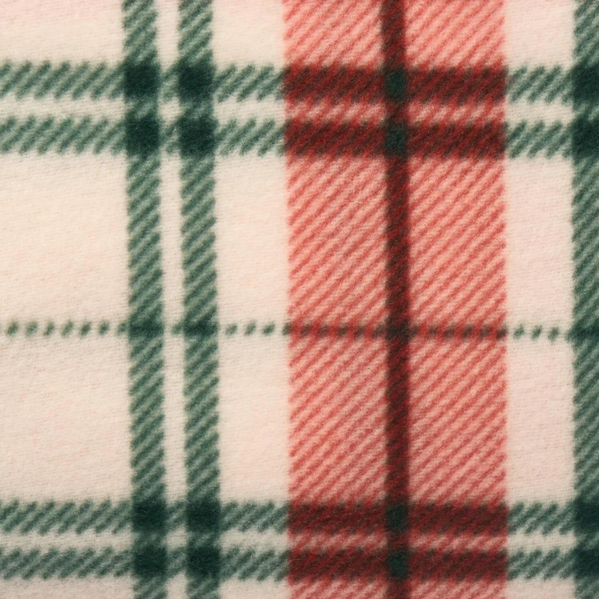 OHS Christmas Check Printed Throw - Red/White – image 5