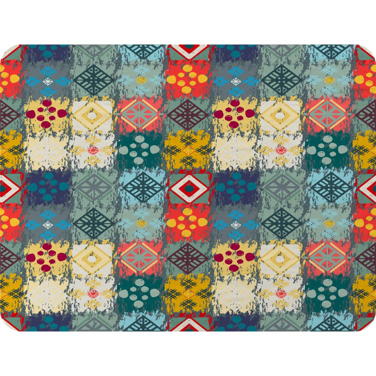 Tribal Art Boho Blanket - Green – image 2