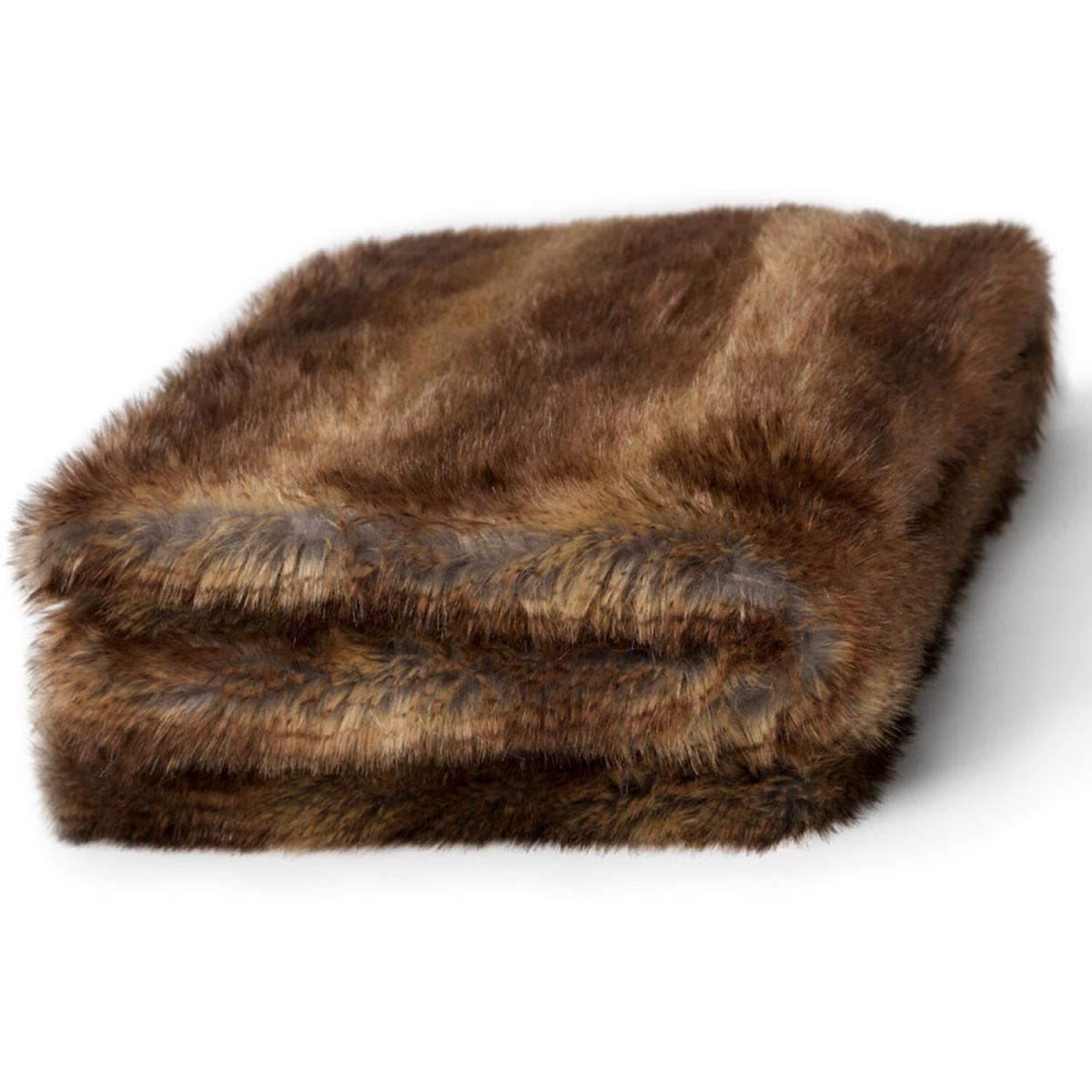 Luxury Faux Fur Throw - Mink – image 7