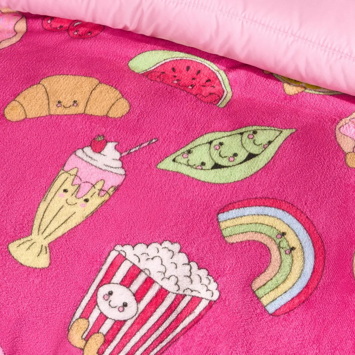 OHS Sweetie Pies Print Ultra Soft Throw - Magenta – image 3