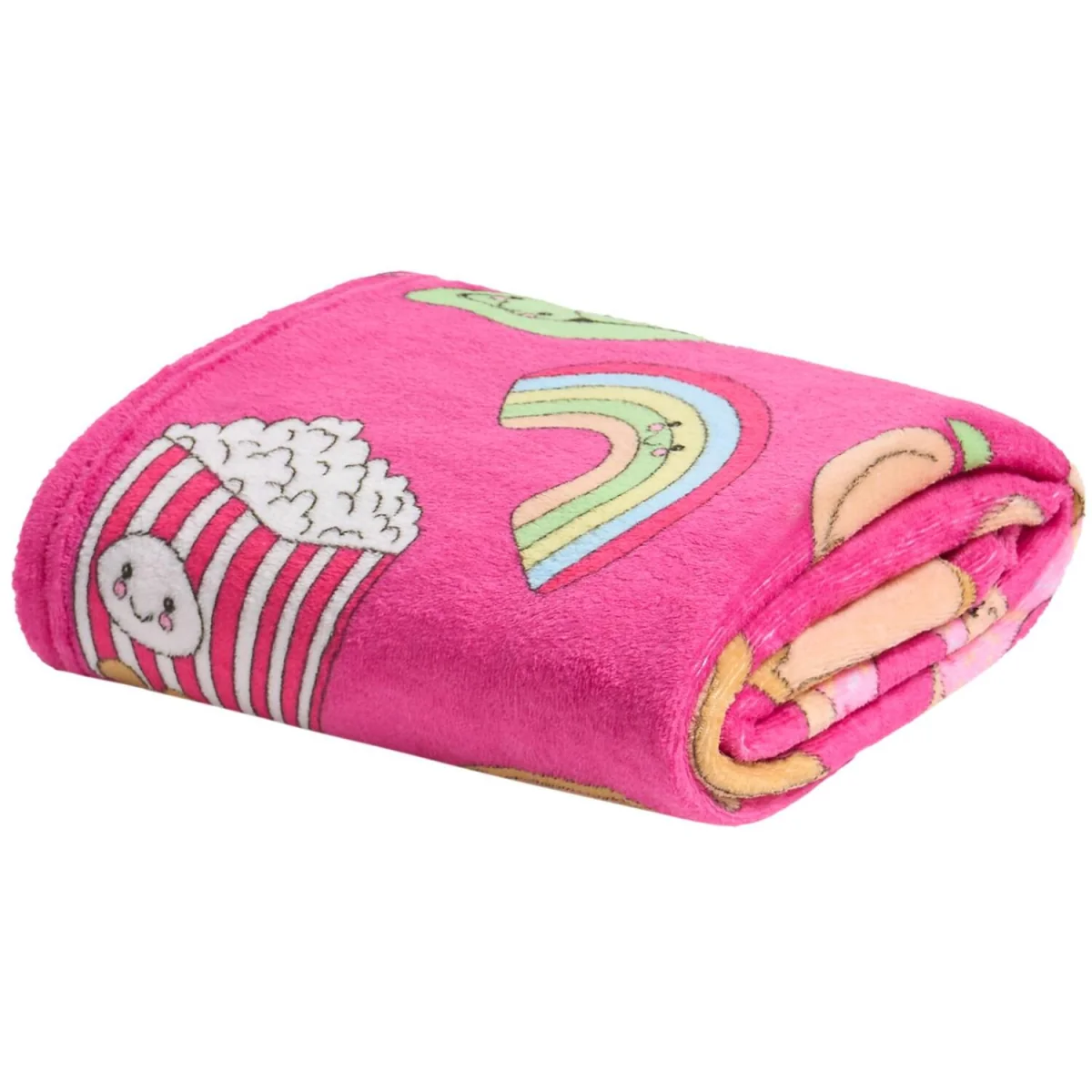 OHS Sweetie Pies Print Ultra Soft Throw - Magenta – image 4