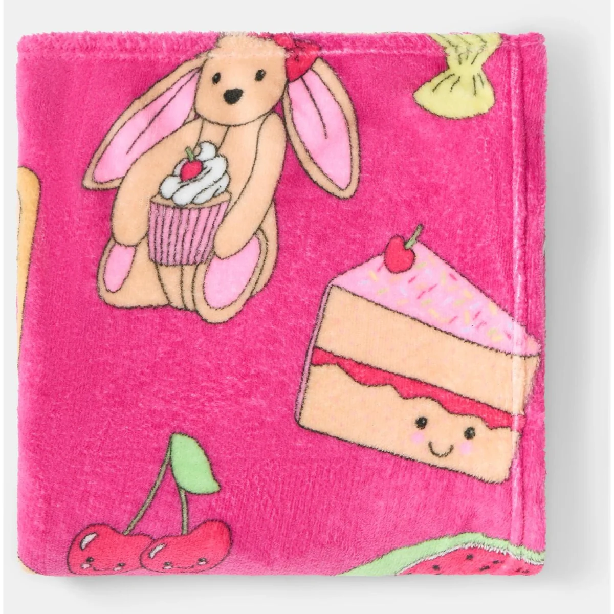 OHS Sweetie Pies Print Ultra Soft Throw - Magenta – image 6