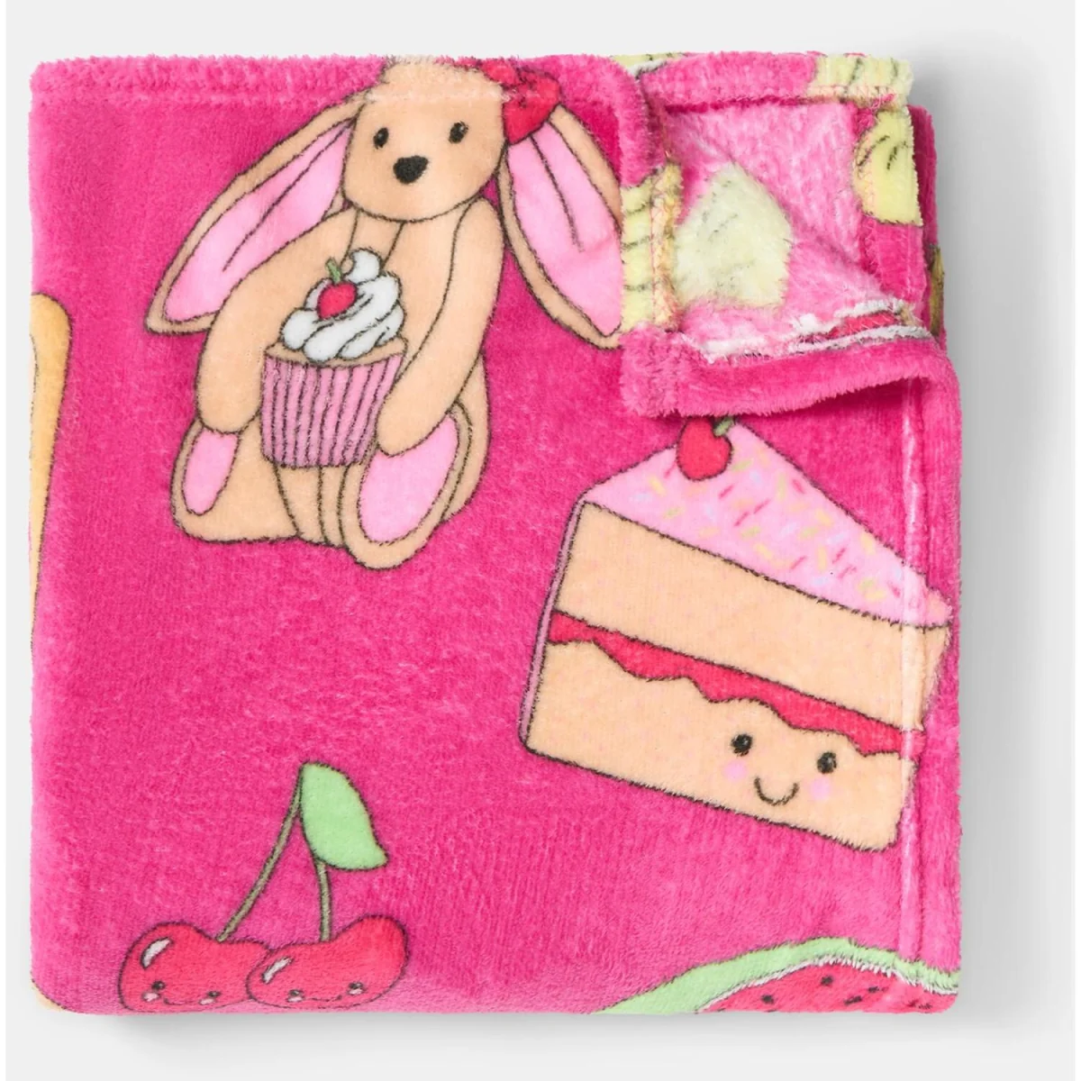 OHS Sweetie Pies Print Ultra Soft Throw - Magenta – image 7