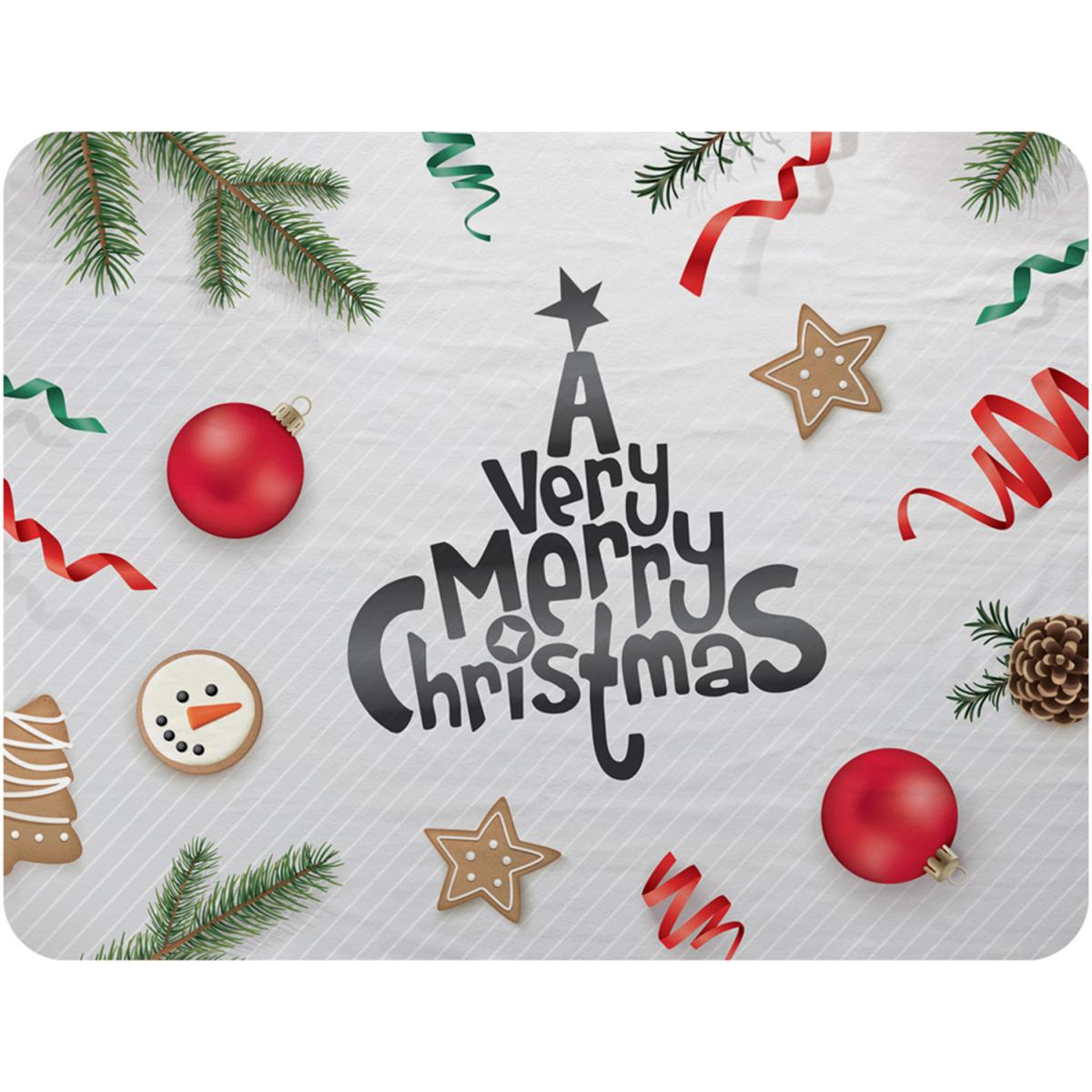 Christmas Greeting Design Soft Blanket - Brown – image 2