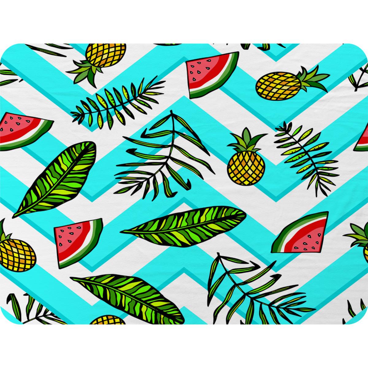 Pineapple  Watermelon Blanket - Blue – image 2