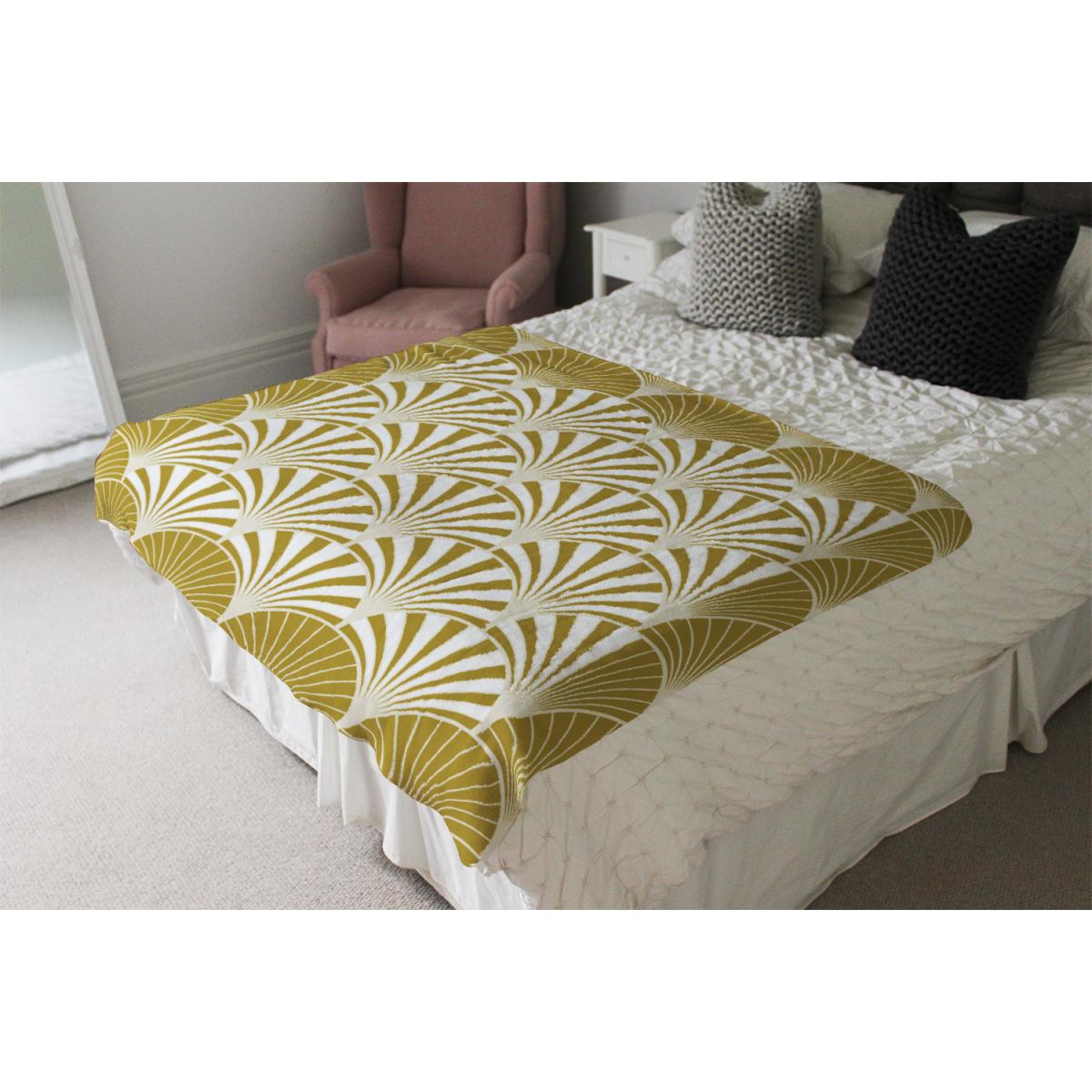 Golden Semi Circles Blanket - Gold – image 4