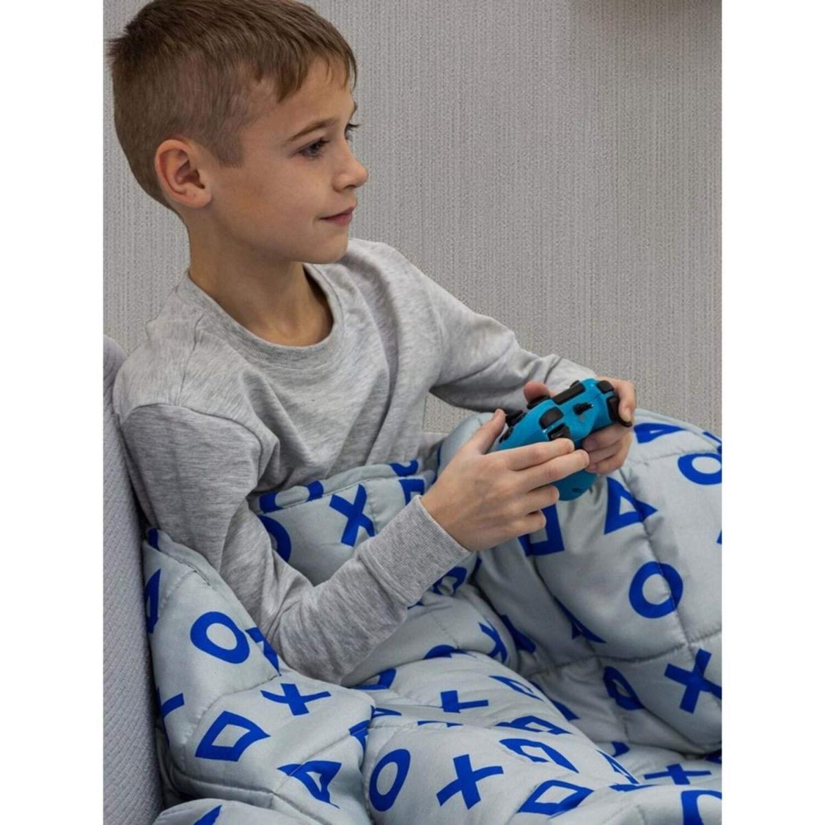 Leader Weighted Blanket - AG655 - Grey/Blue – image 3