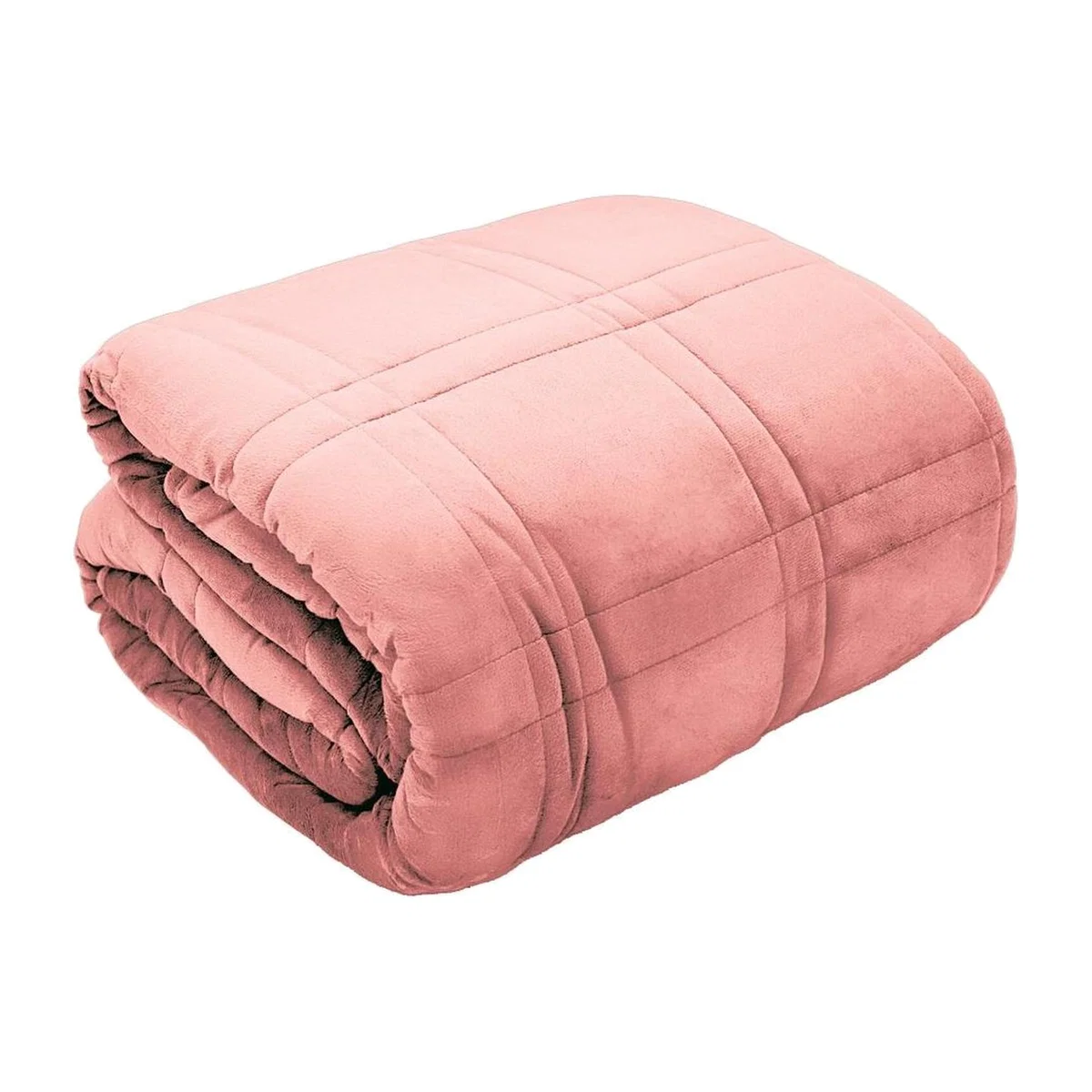 Velour Weighted Blanket - Blush / 150cm