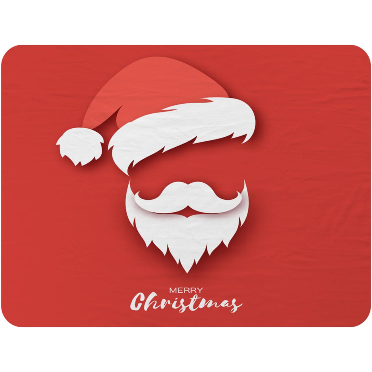 Santa Claus Hat And Beard Soft Blanket - Red – image 2