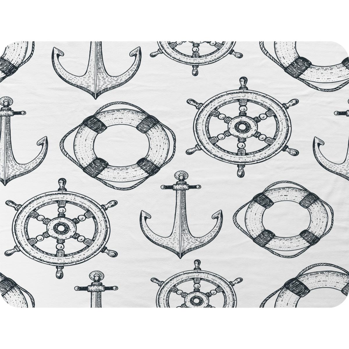 Anchor  Wheel Blanket - Black – image 2