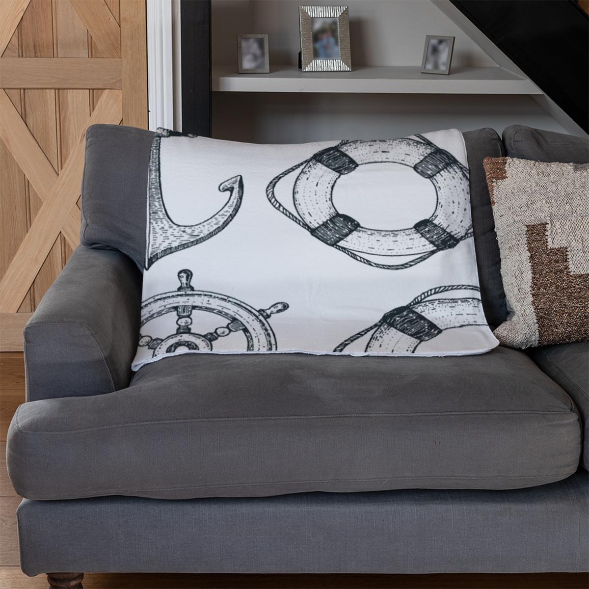 Anchor  Wheel Blanket - Black – image 3