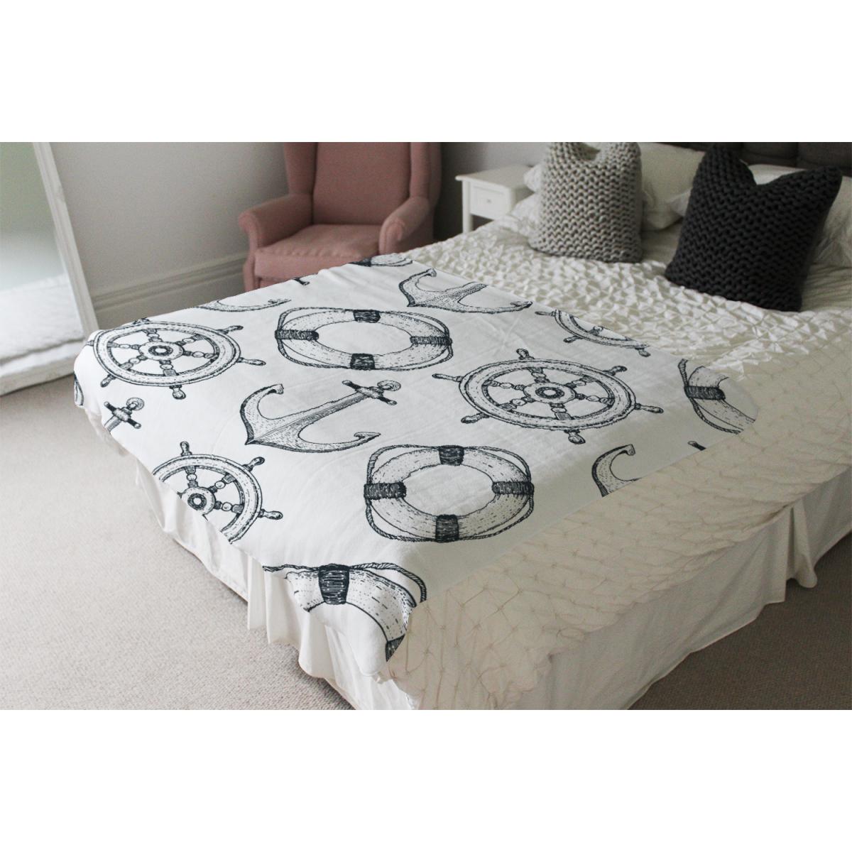 Anchor  Wheel Blanket - Black – image 4