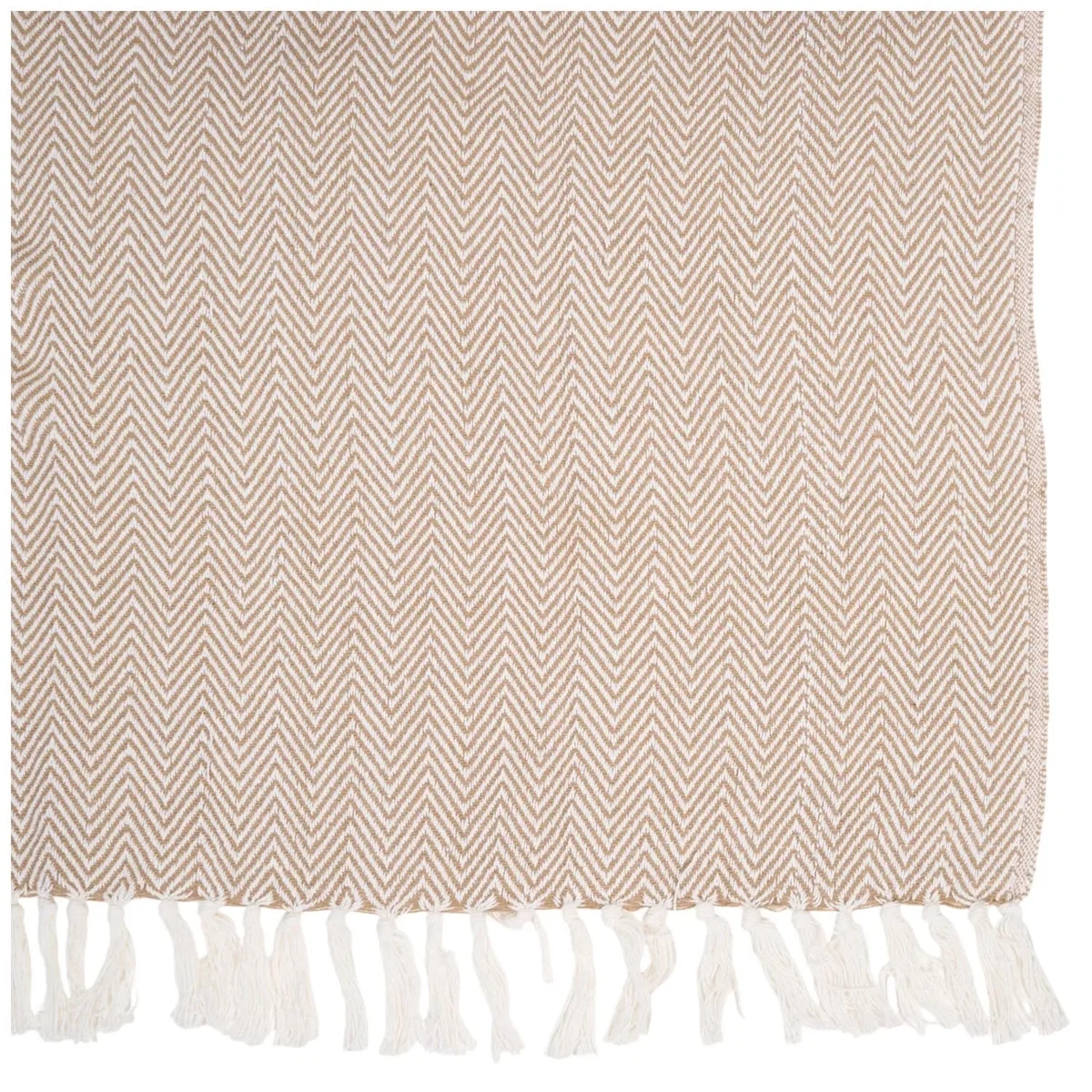 Winkworth Herringbone Extra Large Throw - Natural – image 6
