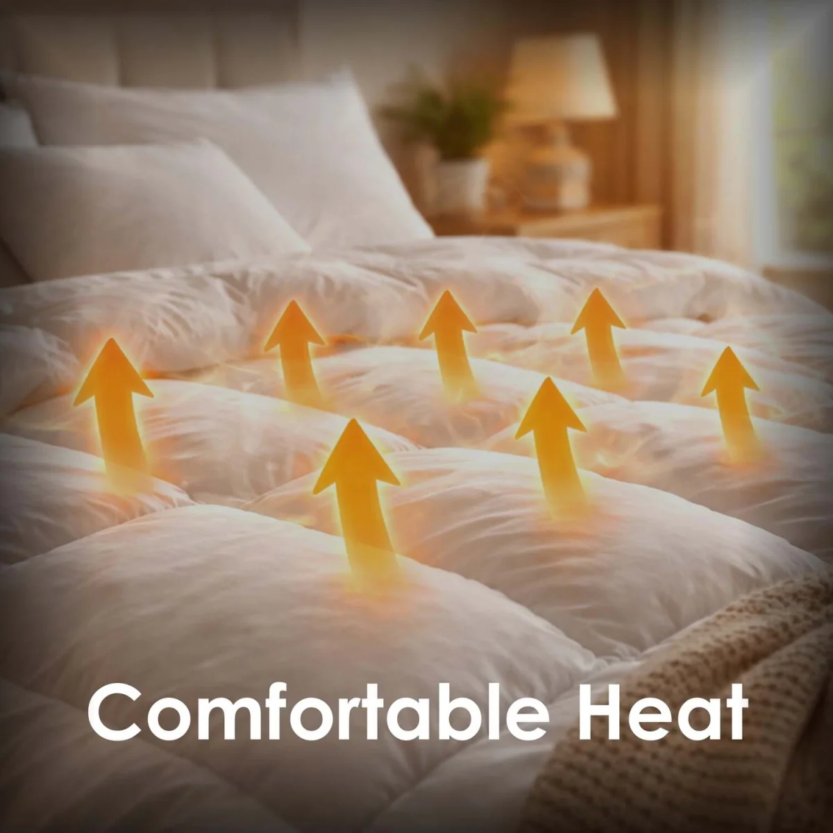 Electric Heated Underblanket with 3 Heat Settings - Single - White / 650.00mm – image 11