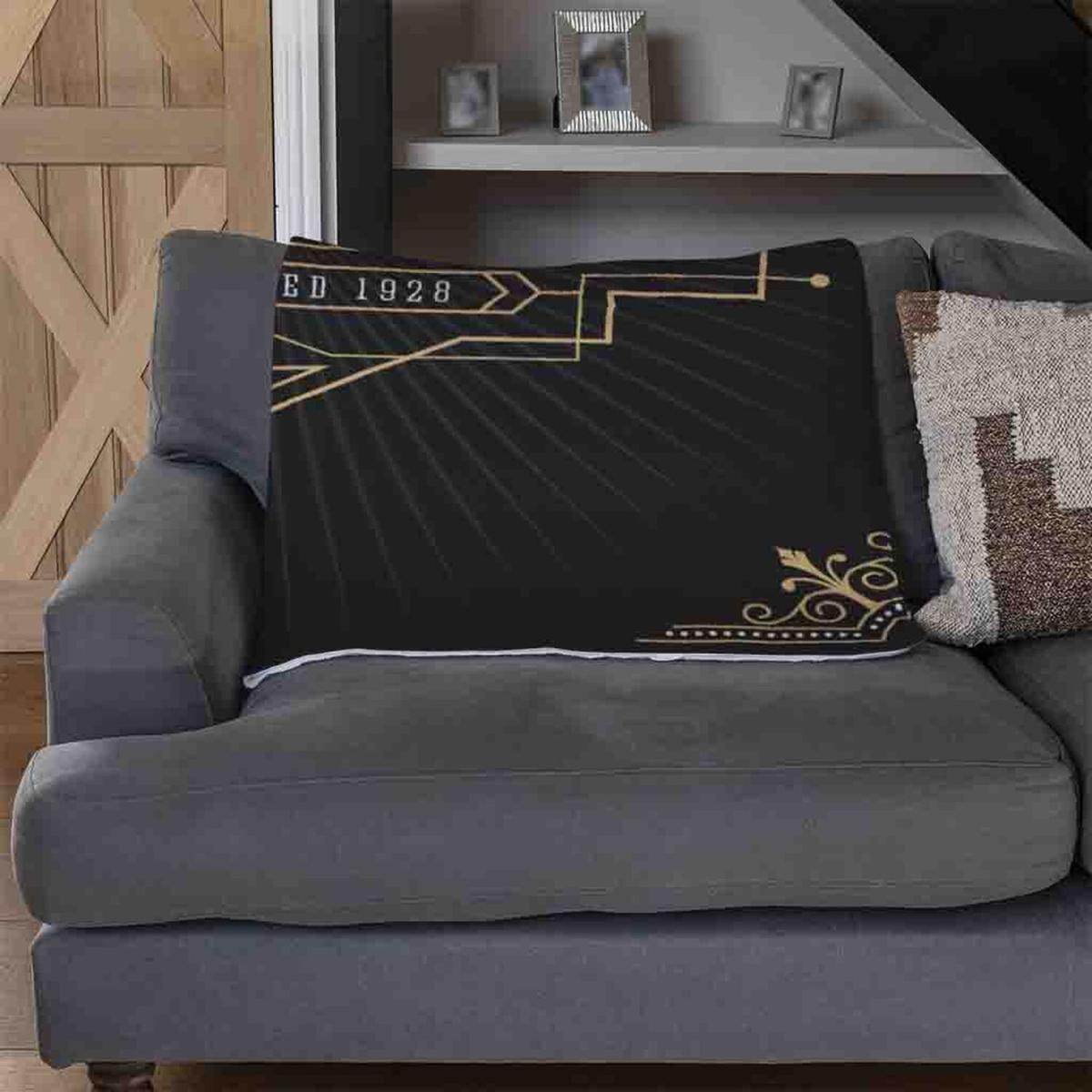 Art Deco Old Fashioned Prestige Blanket - Black – image 3