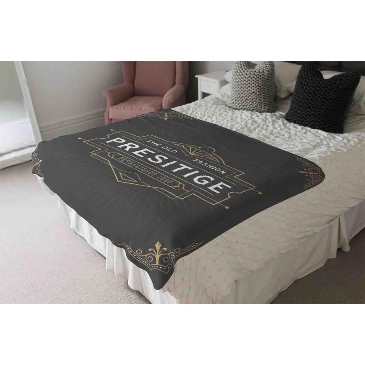 Art Deco Old Fashioned Prestige Blanket - Black – image 4