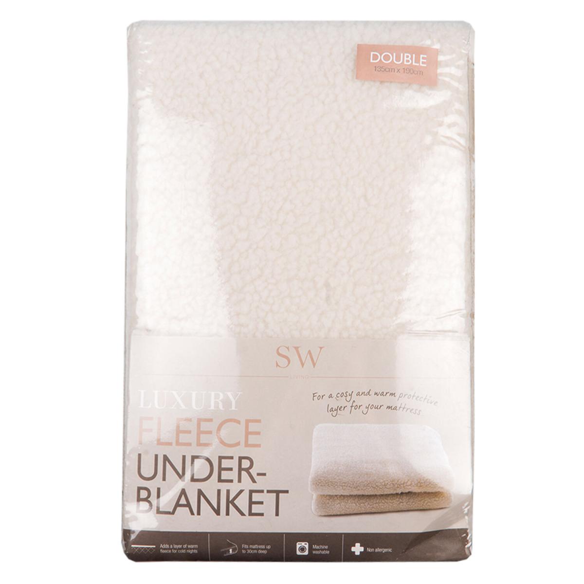 Luxury Fleece Under Blanket - Double – image 2
