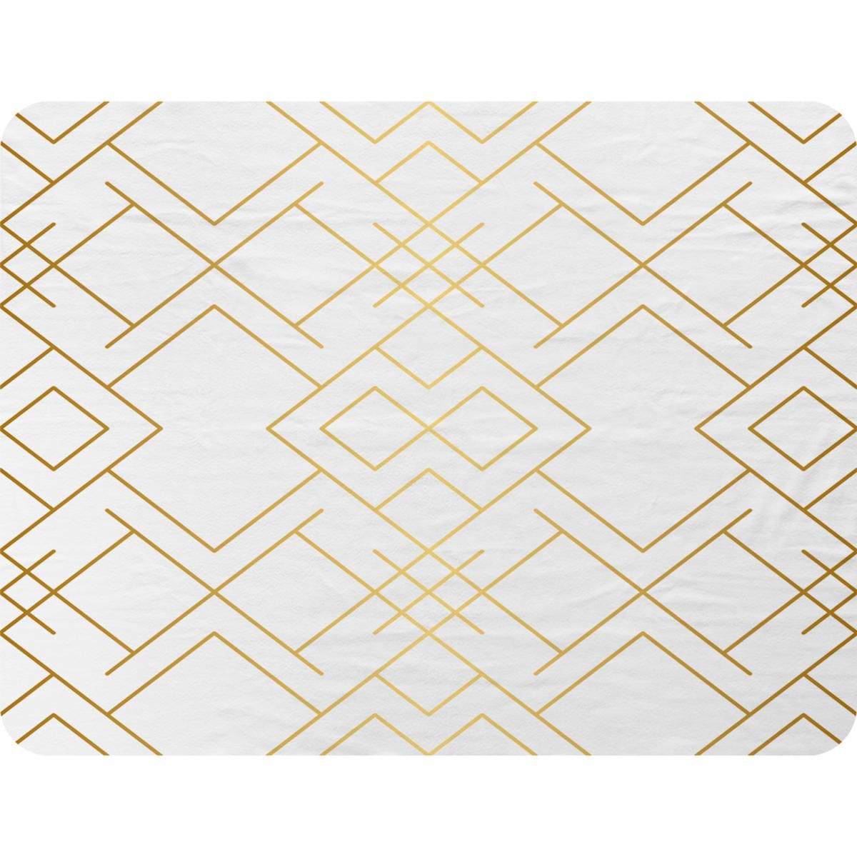 Golden Geo Pattern Blanket - Gold – image 2