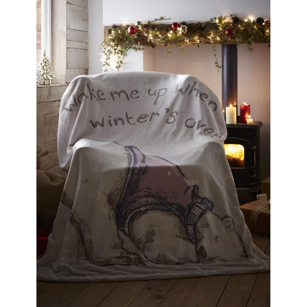 Lazy Bear Throw 130x170 cm - Grey – image 2