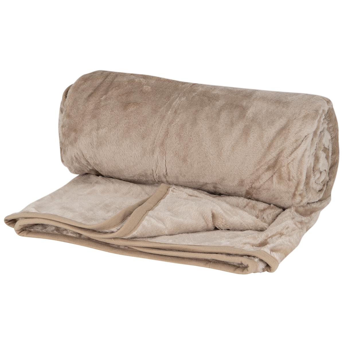 Essential Large Faux Fur Throw - Blush – image 9