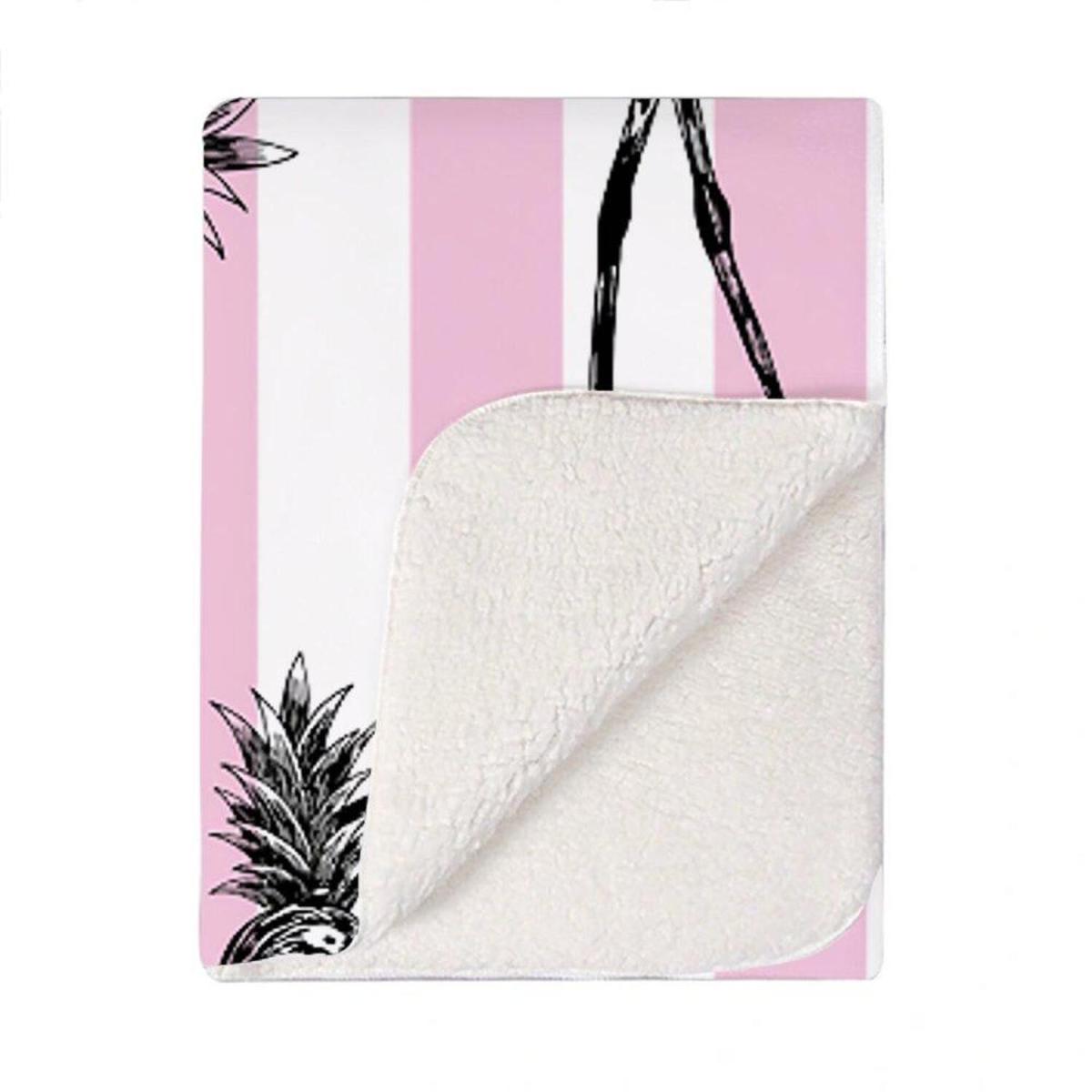 Pineapple Flamingo Blanket - Pink – image 2