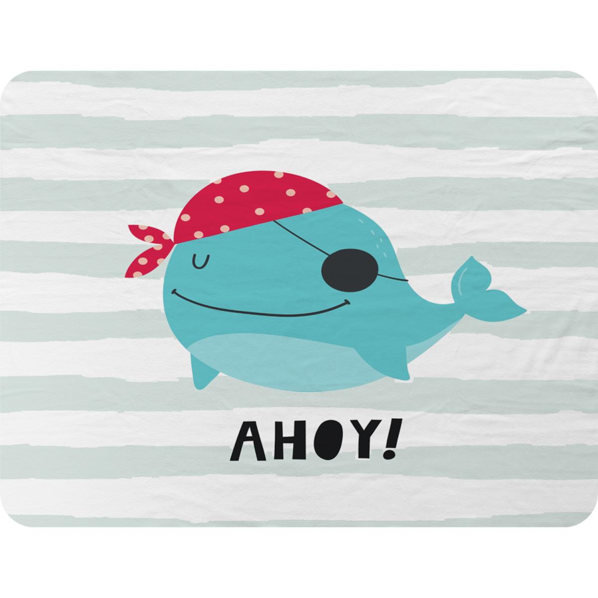 Ahoy! Whale Blanket - Blue – image 2