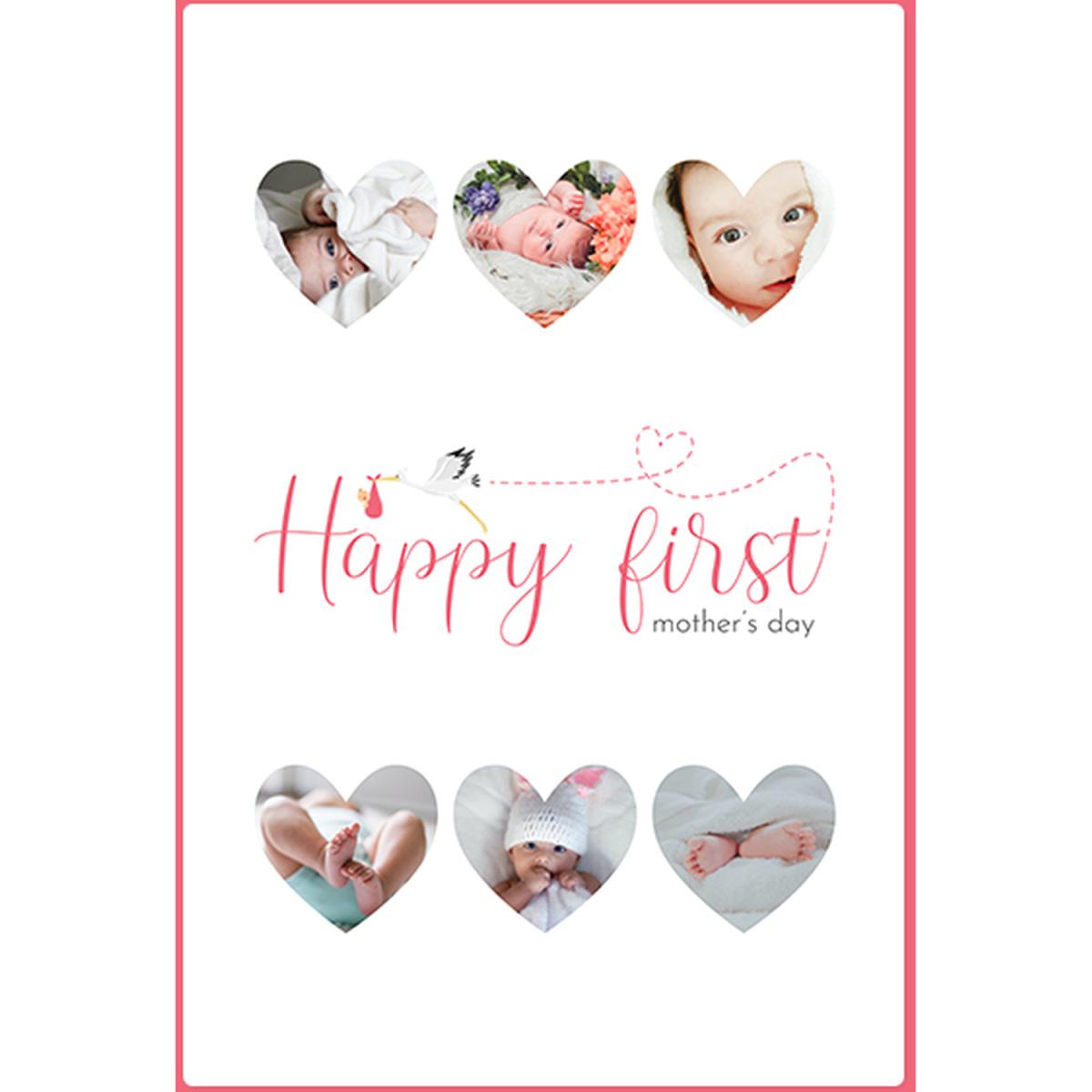 First Mother's Day Six Photo Blanket - Pink – image 2