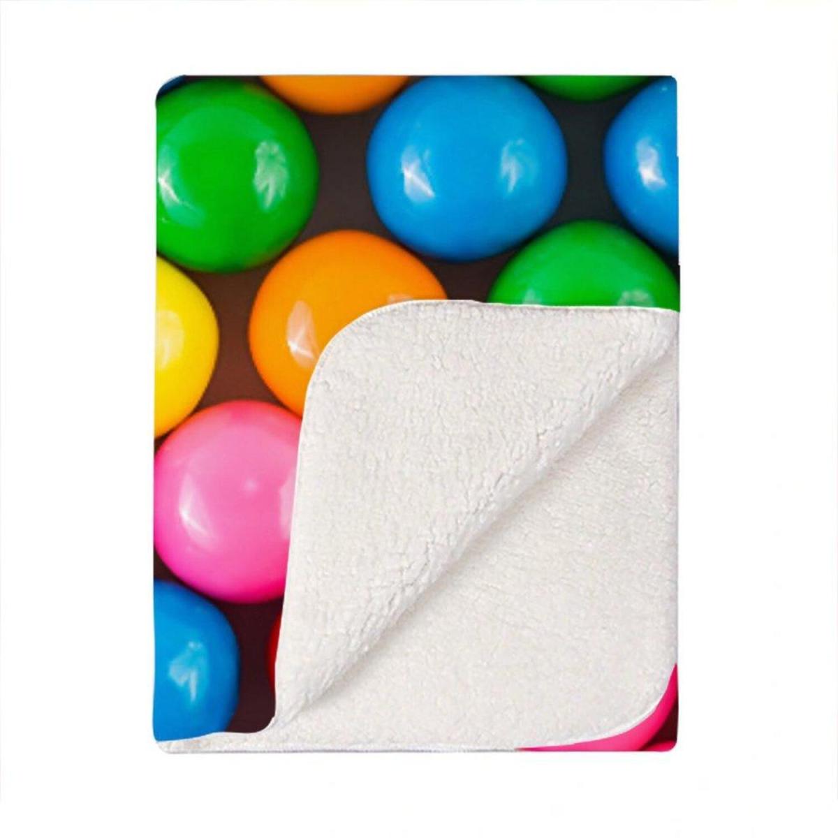 Brightly Colored Gum Balls Blanket - Pink – image 2