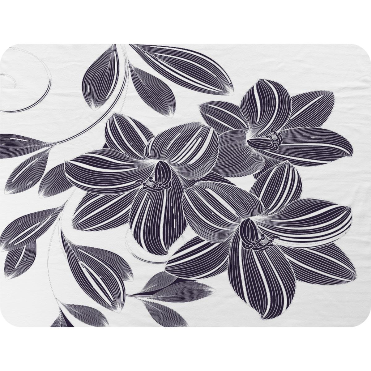 Orchids Blanket - Blue – image 2