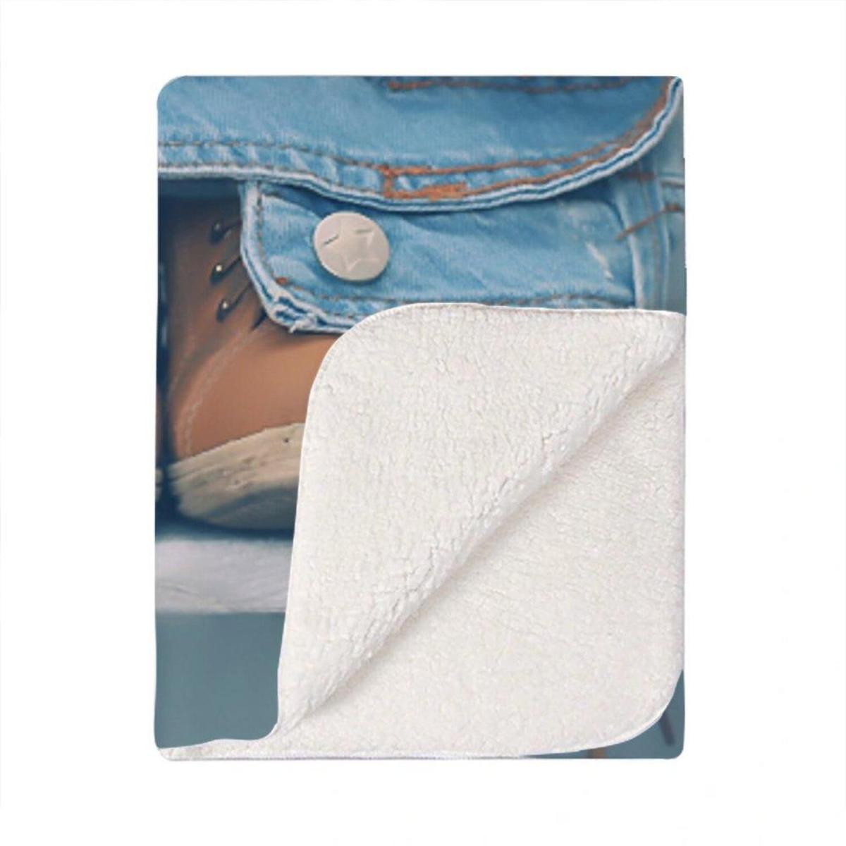 Shoes On The Bench Blanket - Blue – image 2