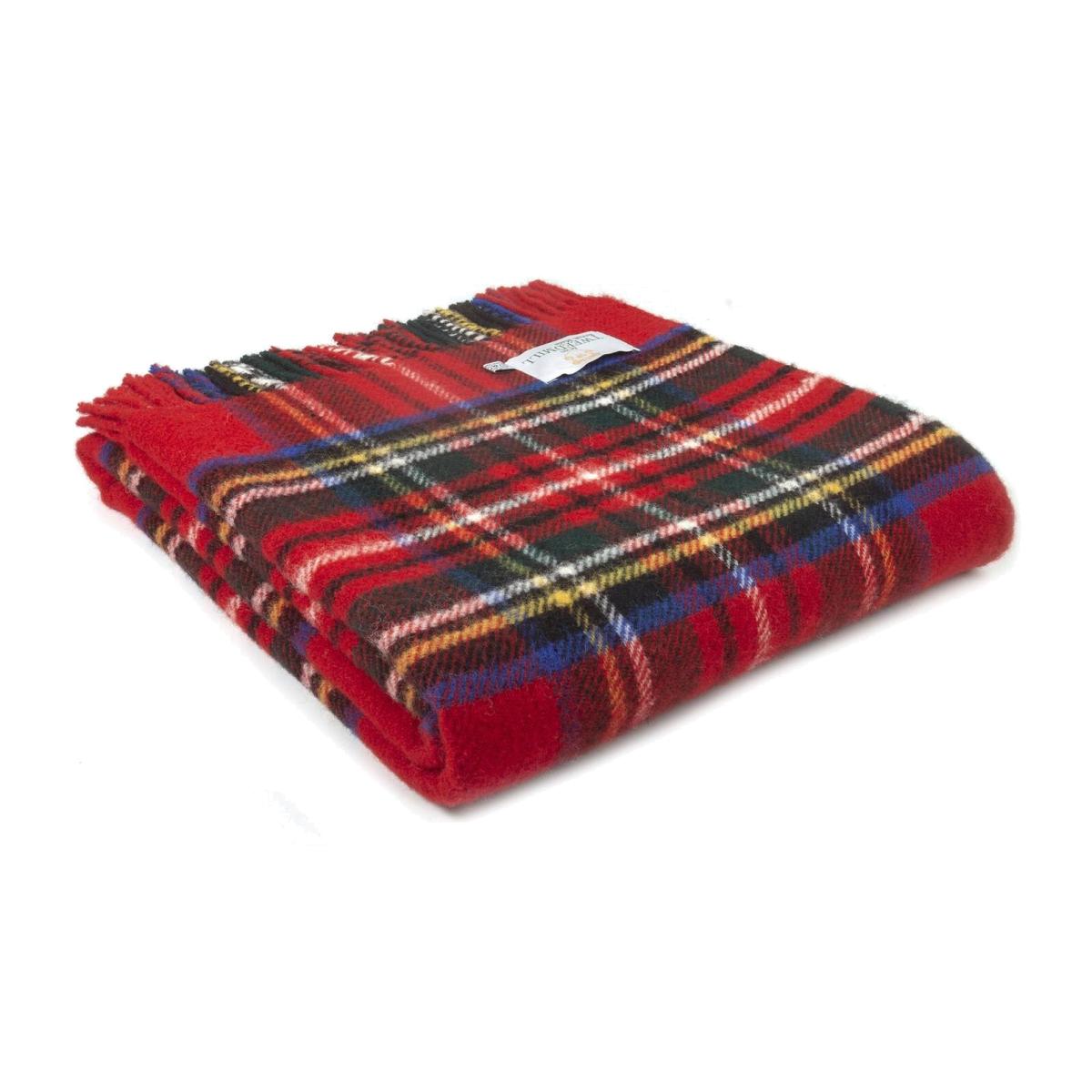 Tartan Wool Throw - Royal Stewart / Hand Wash/Dry Clean Only