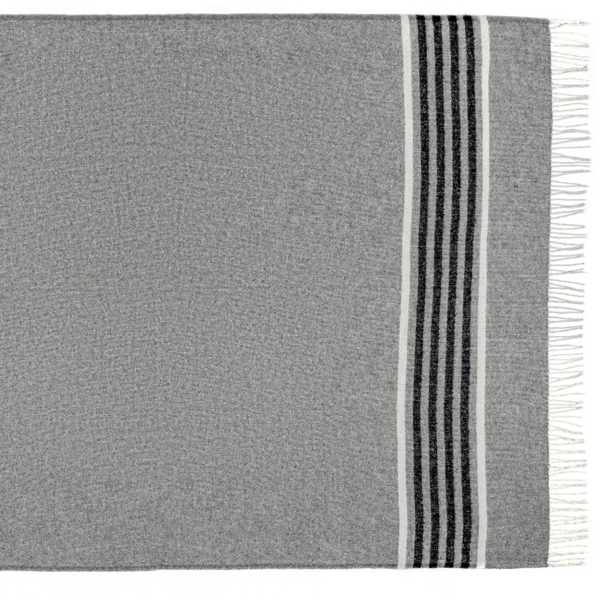 Richmond Reclaimed Wool Throw  - Grey – image 3