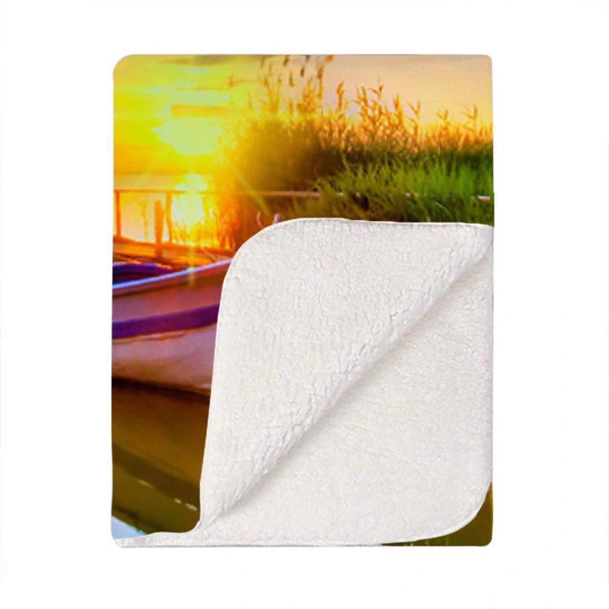 Sunset Of Colours At The Lake Blanket - Yellow – image 2