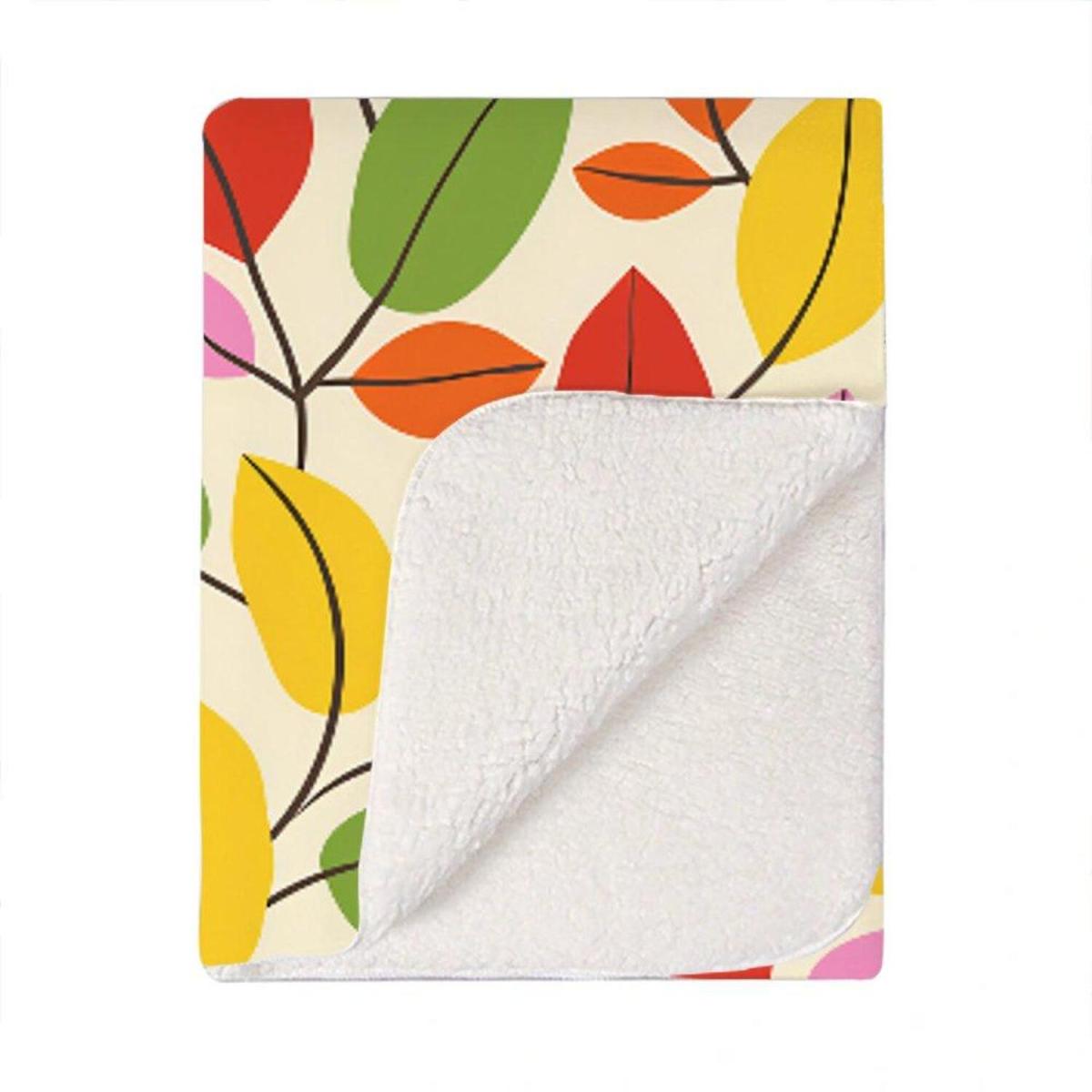 Colourful Autumn Leaves Blanket - Yellow – image 2