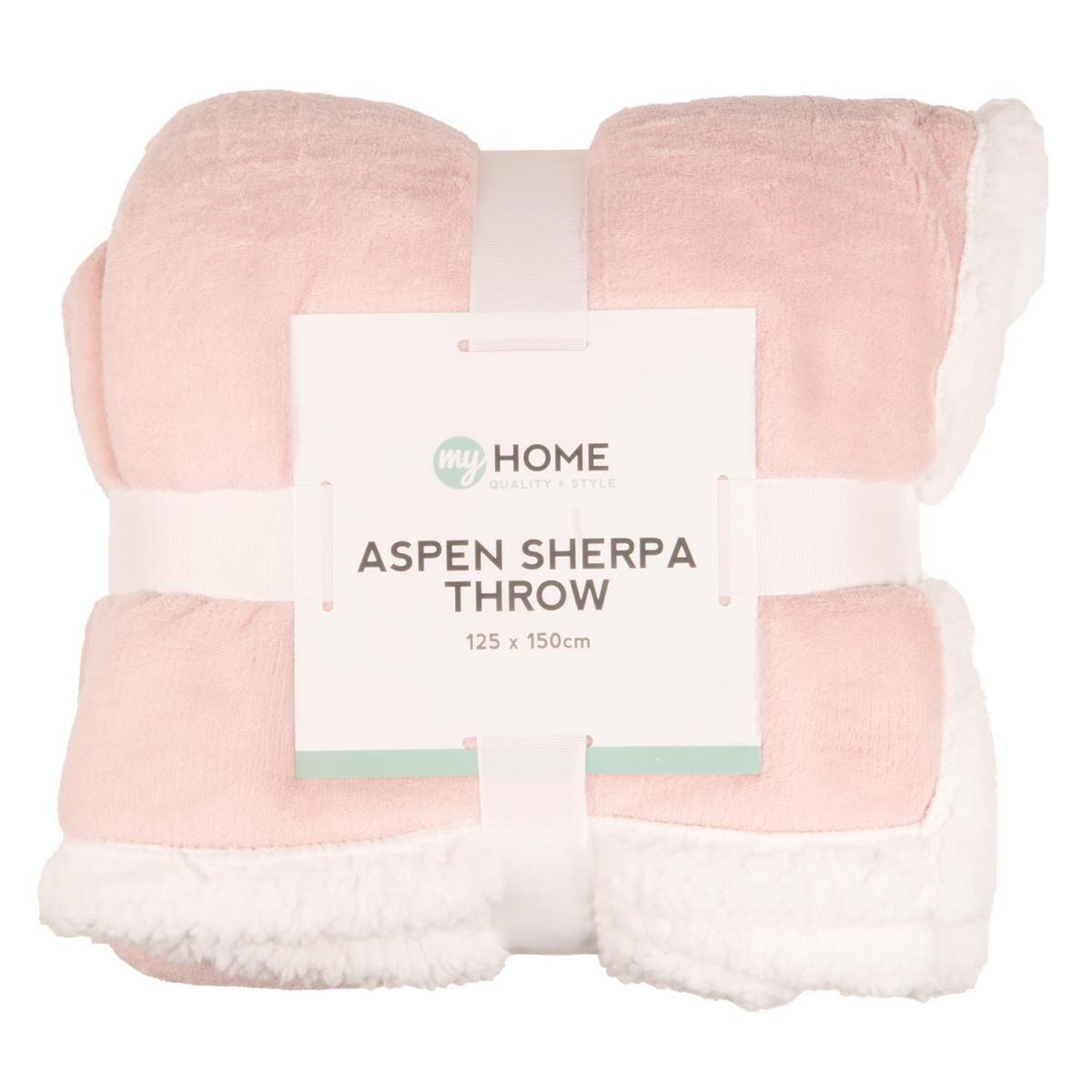 Aspen Sherpa Throw - Blush – image 2