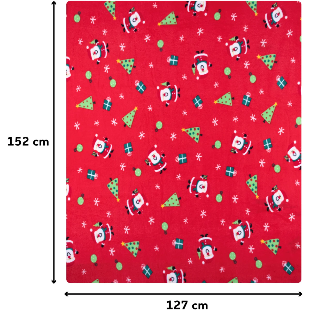 Christmas Fleece Throw - Red / Santa – image 3