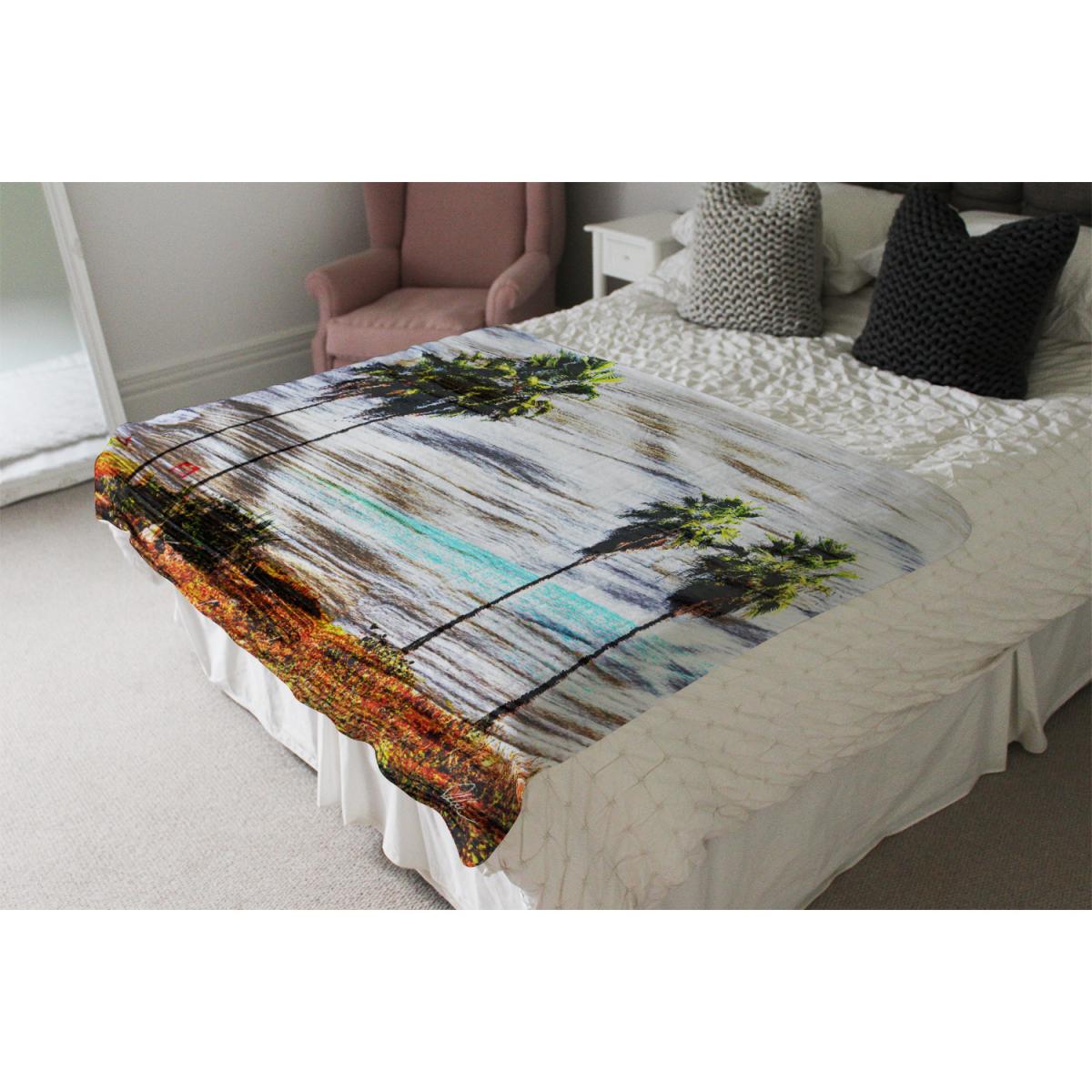 SB Palm Blanket - Blue – image 4