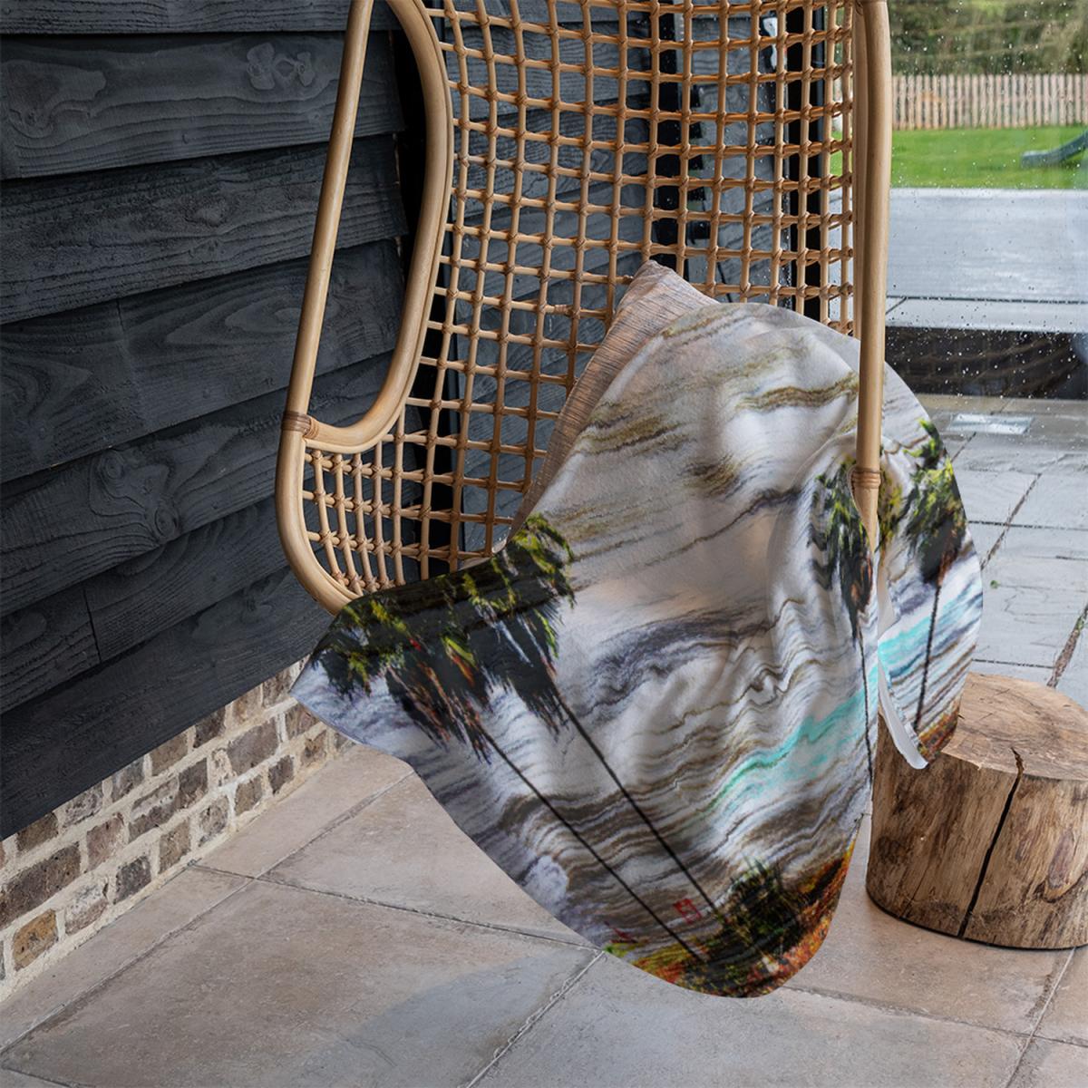 SB Palm Blanket - Blue – image 5