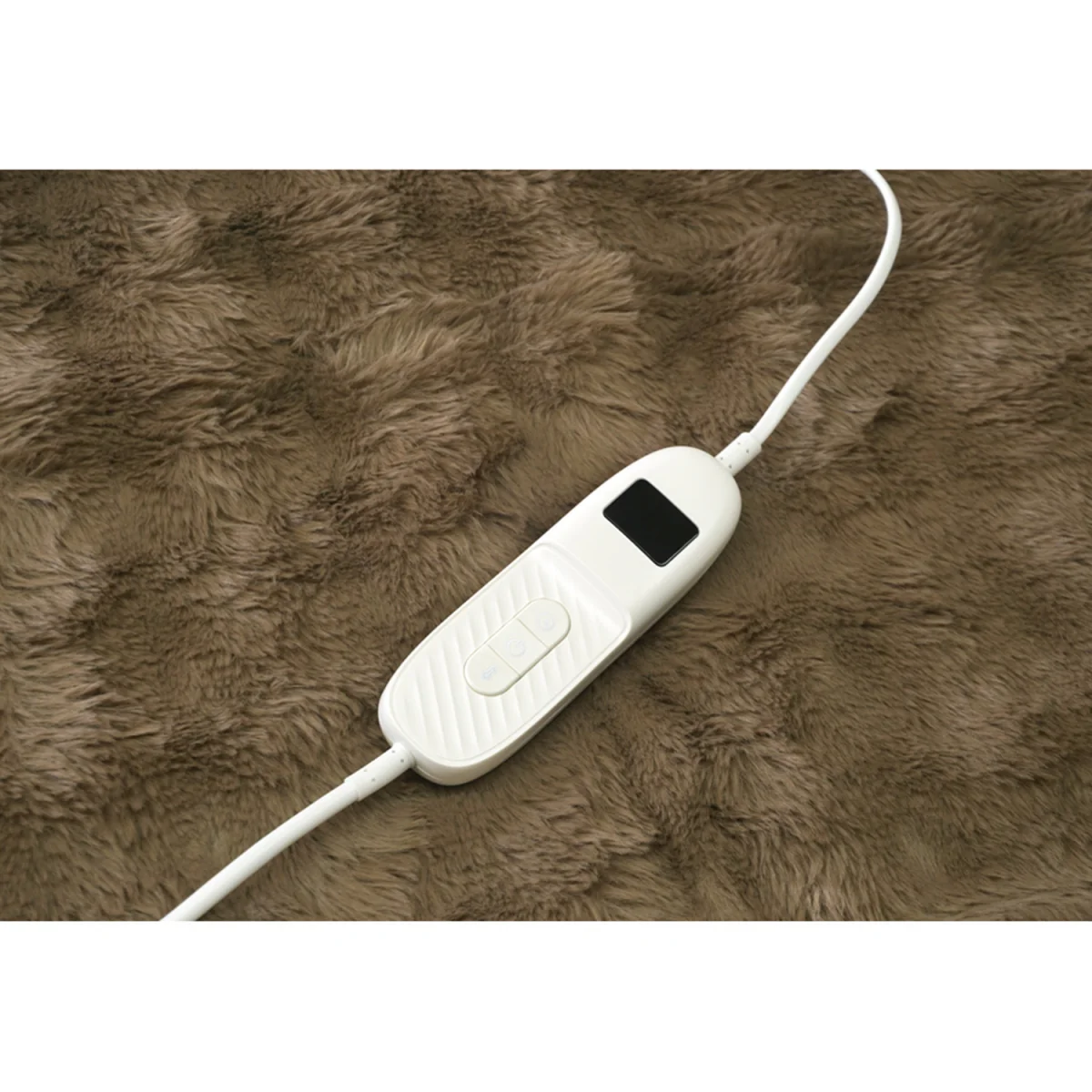 Electric Faux Fur Heated Throw - Mocha – image 10