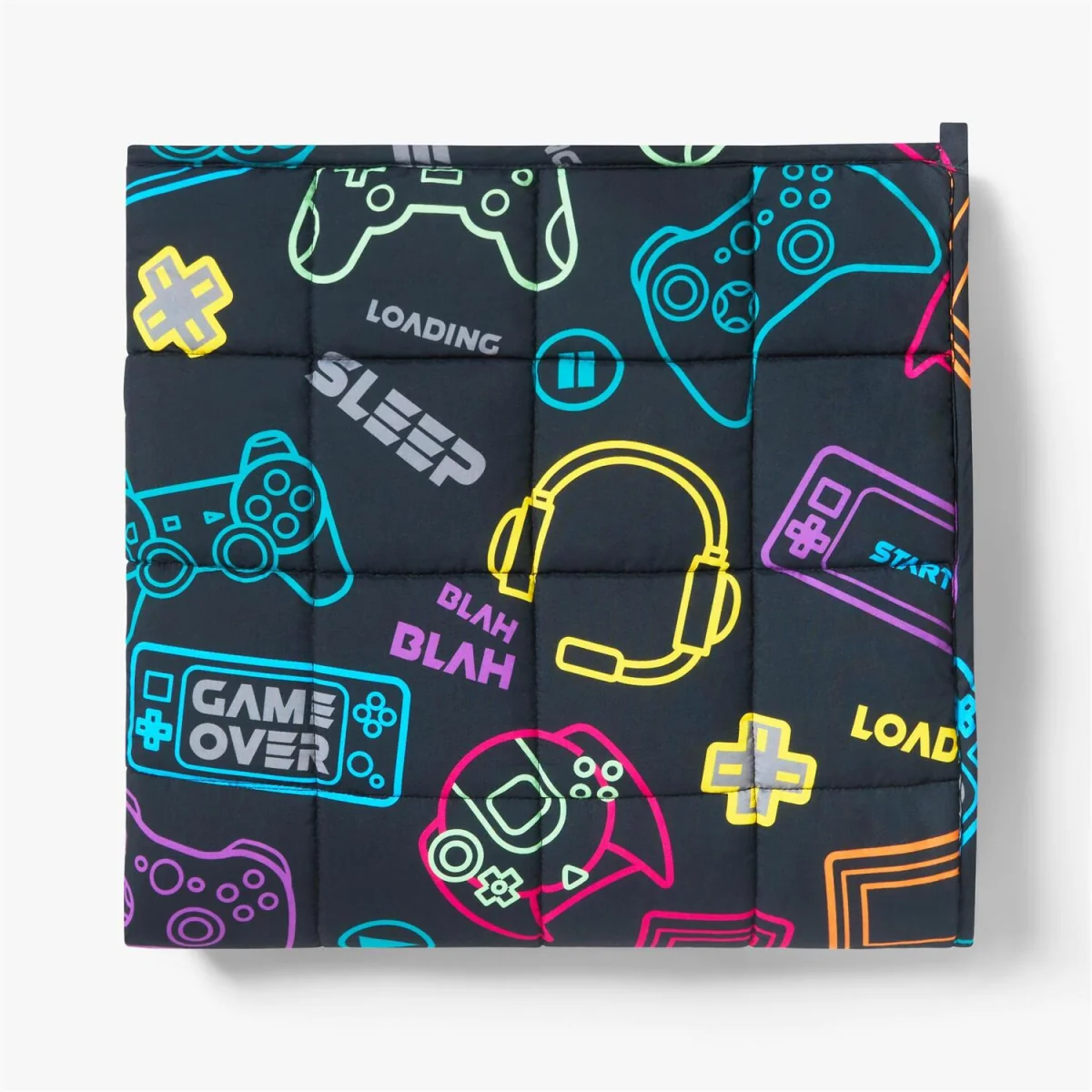 OHS Kids Gaming Print Weighted Blanket - Black – image 4