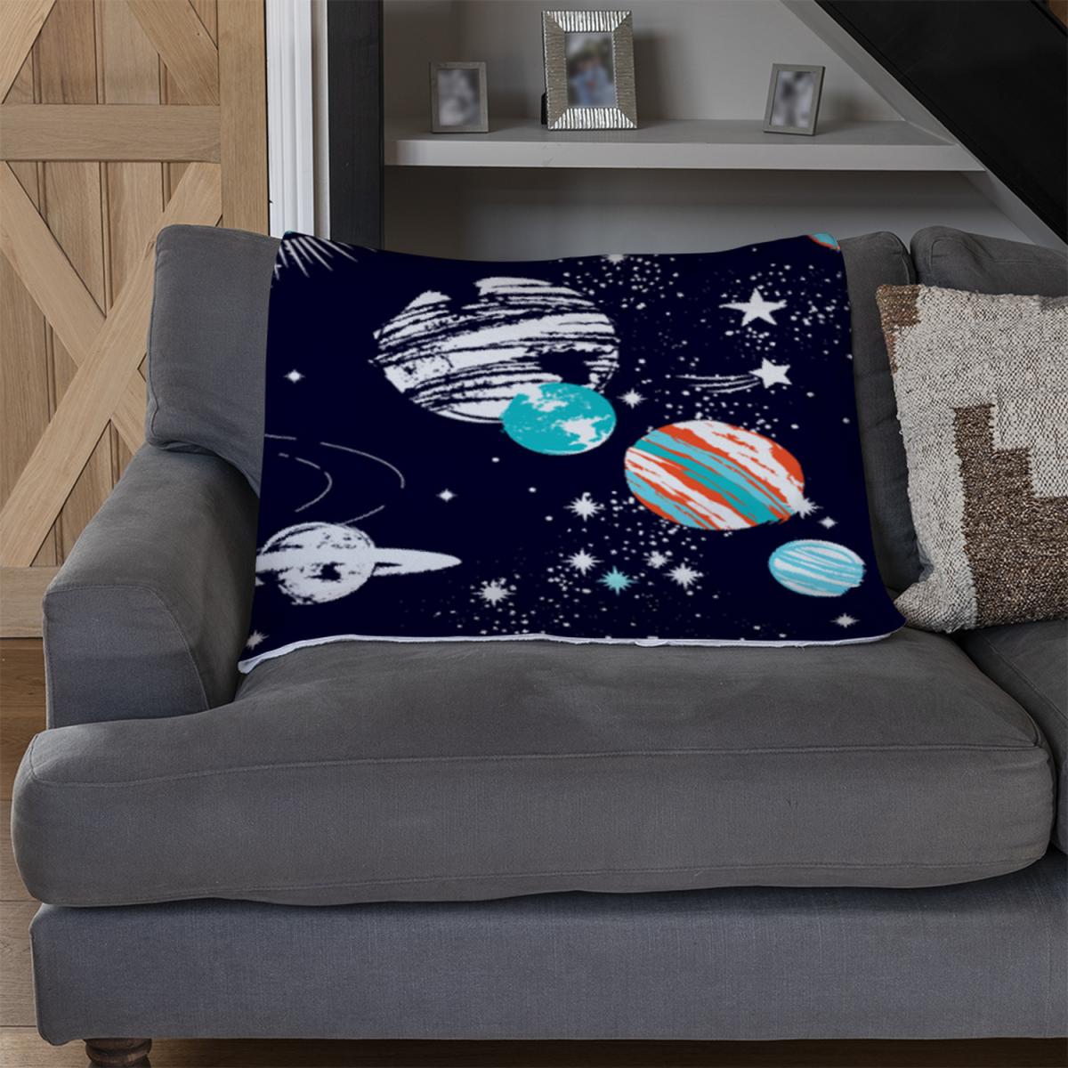Space Galaxy Constellation Blanket - Blue – image 3