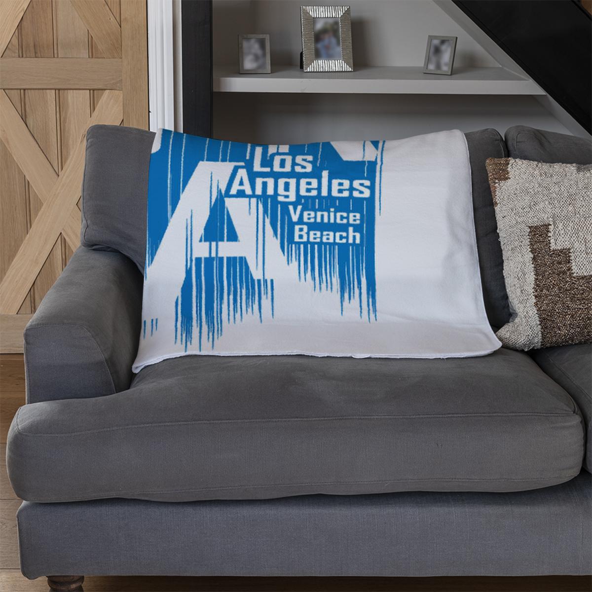 California Venice Beach Blanket - Blue – image 3