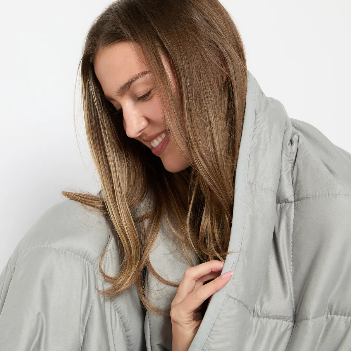 OHS Supersoft 10kg Weighted Blanket - Silver – image 3