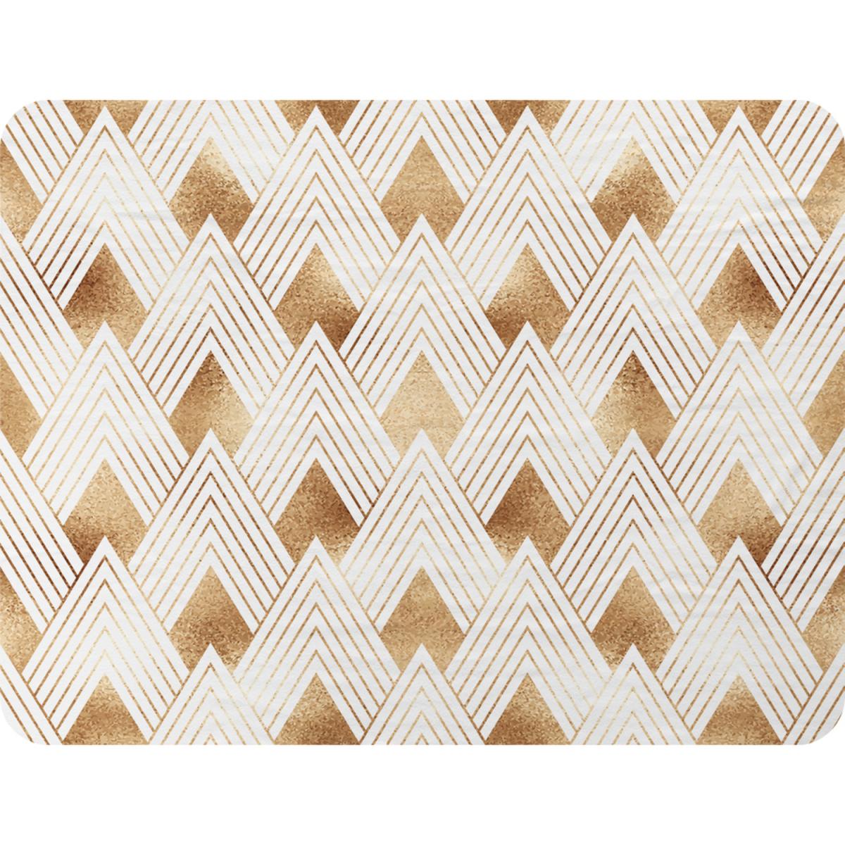 Golden Geometric Shapes Blanket - Gold – image 2