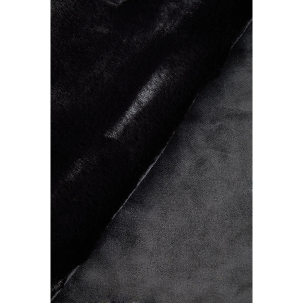 Bosie Lamina Black Faux Fur Throw - Black – image 4