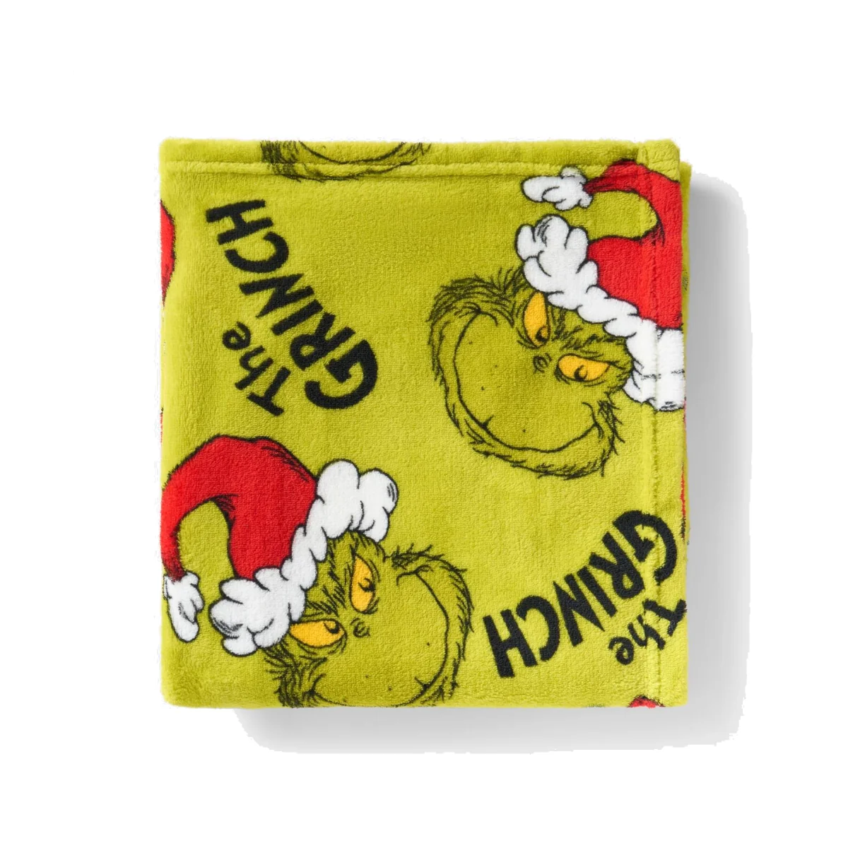 OHS Fleece Grinch Print Throw - Green – image 1