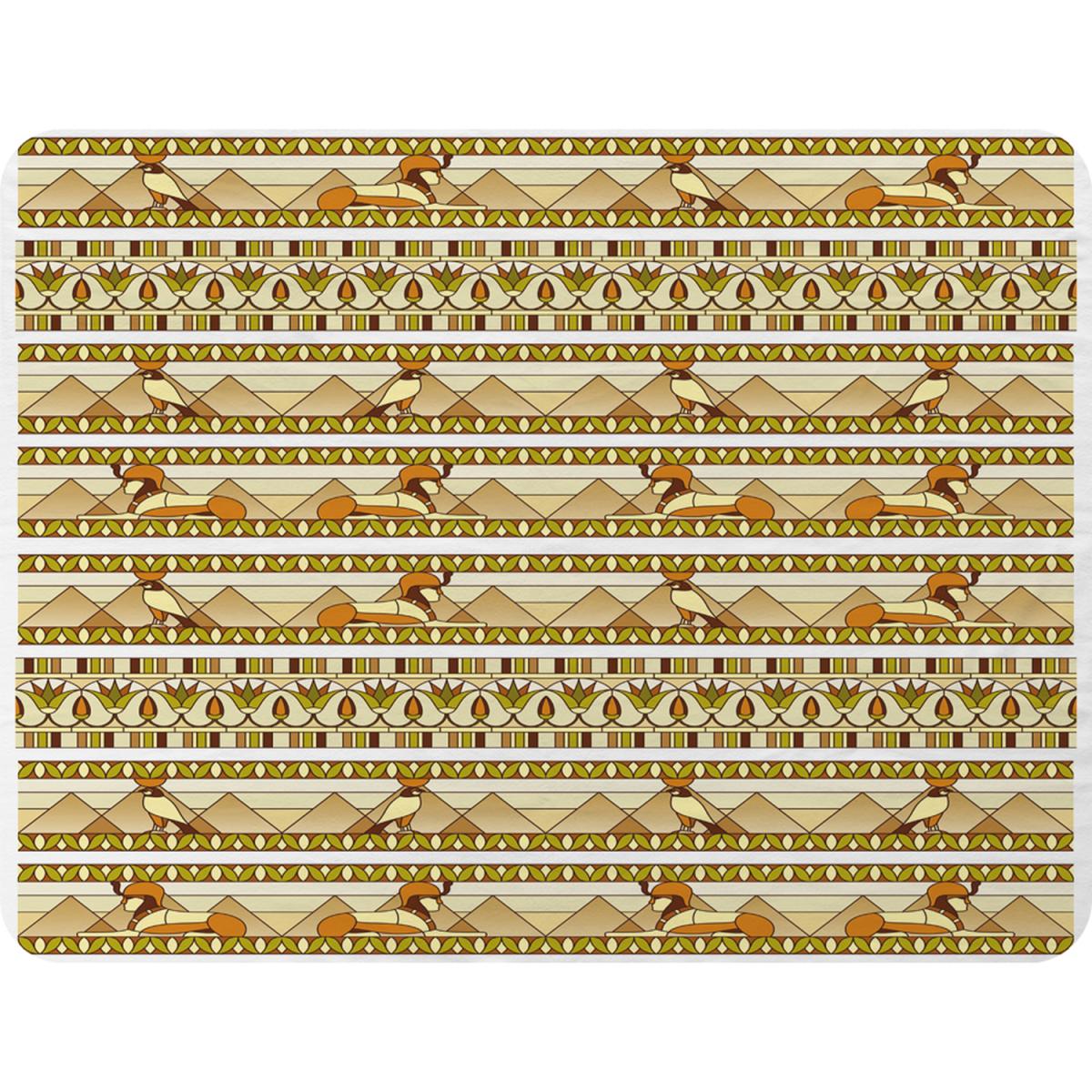 Ornament Of Ancient Egypt To The Frescoes Blanket - Yellow – image 2